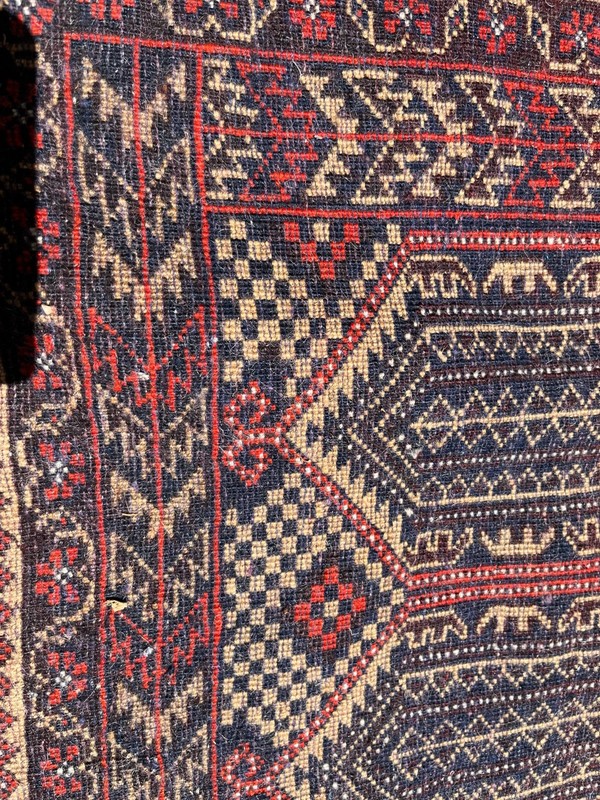 Old Vintage Turkoman or Afghan Rug 52 x 35” gallery