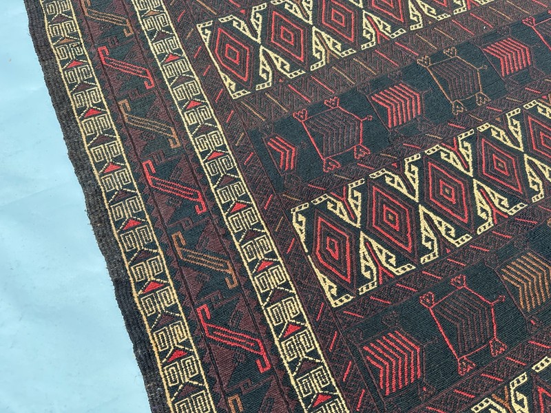 4'5 X 6'2 Ft Vintage Gorgeous Afghan Full Soumak Adreskan Tribal Herat Klim gallery