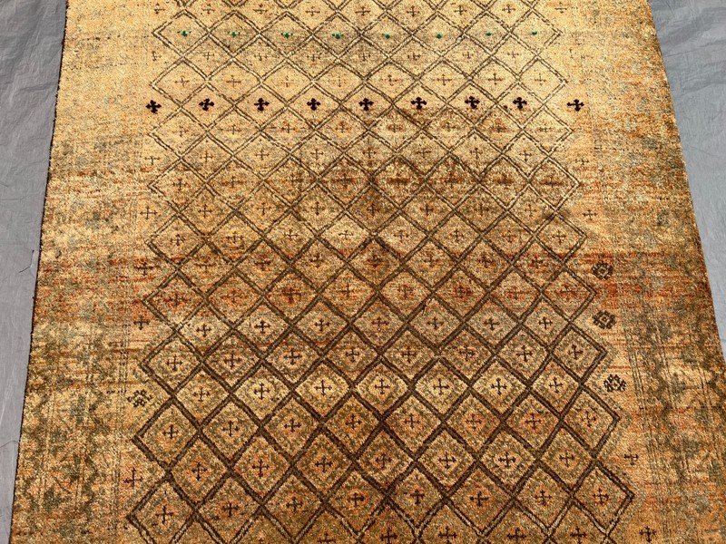 Terracotta Antique Afghan Muted Rug 5x10 Geometric Baluchi Neutral Tribal Carpet gallery