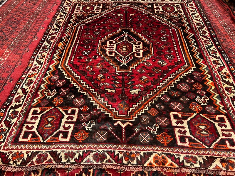COLLECTRS' ITEM Antique Tribal Natural Vegetable Dye Caucasian Kazak Square Rug gallery