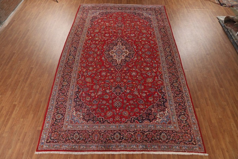 Large Traditional Red Area Rug 10x16 Ft Handmade Medallion Oriental Wool Carpet gallery