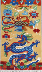 3×6 ft Dragon & Phoenix Handmade Tibetan Traditional Buddhist Himalayan Wool Rug