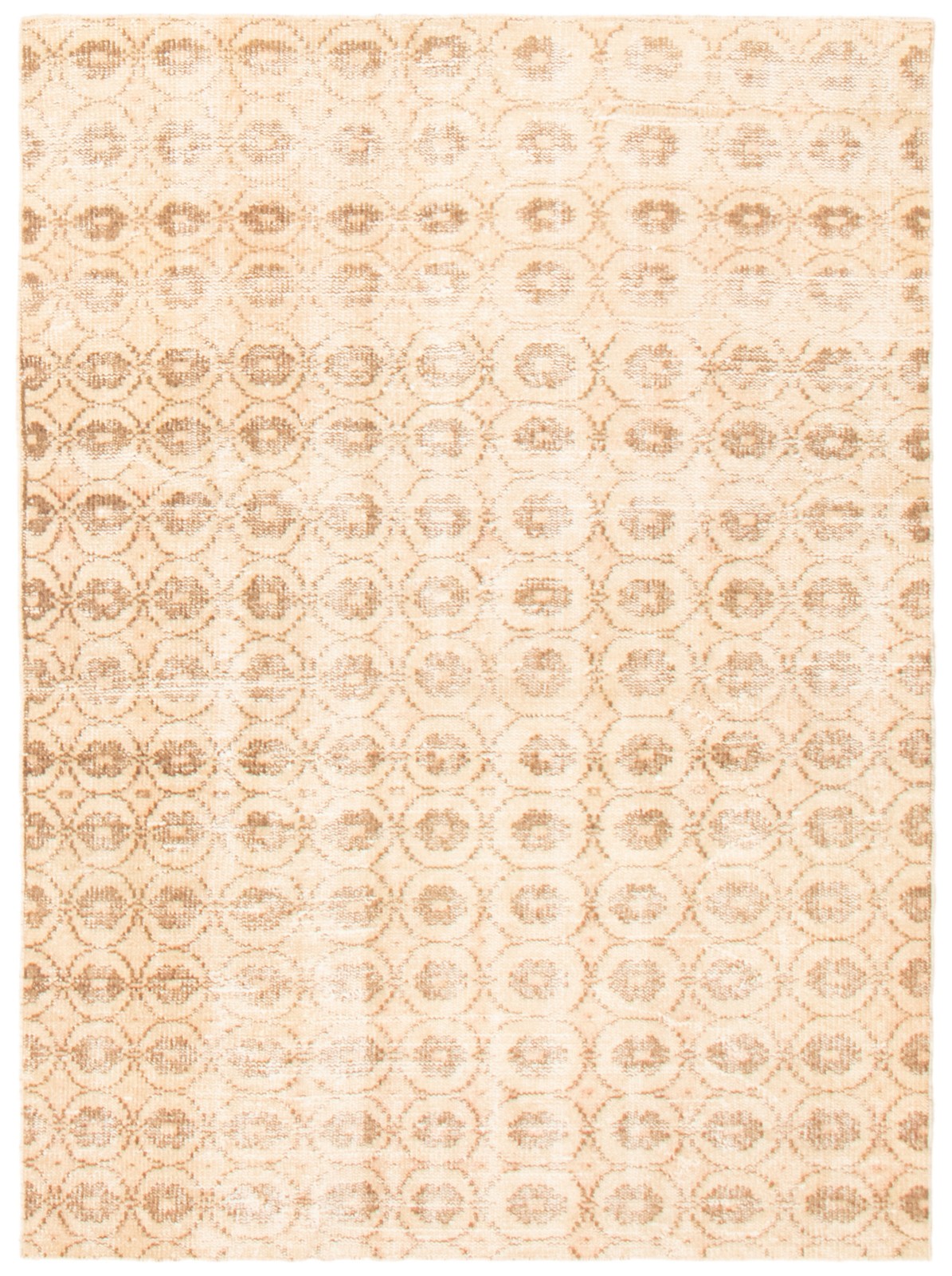 Vintage 4'5" x 6'1" Traditional Hand Knotted Vegetable Dye Wool Area Rug gallery
