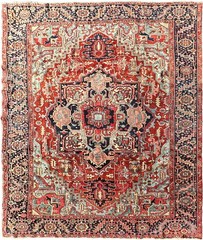 8×11 Antique Traditional Rug High Quality Carpet Rust 244cm x 325cm C.1900