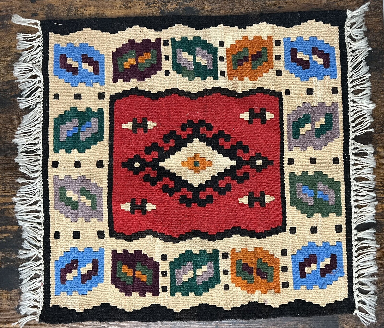 Vintage Kilim Rug Table Centerpiece Place Mat Doormat Wall Hanging gallery