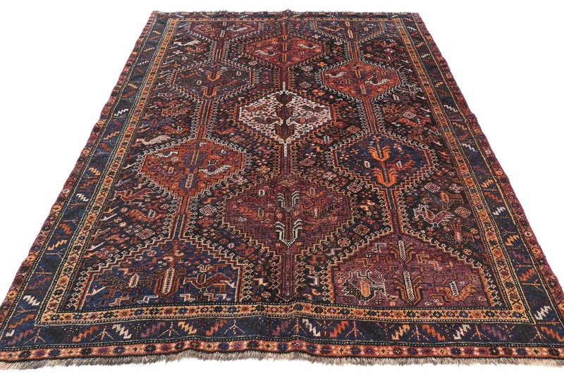 Hand-Knotted Semi-Antique Tribal Wool Rug Oriental Home Decor Carpet 5X8 ft gallery