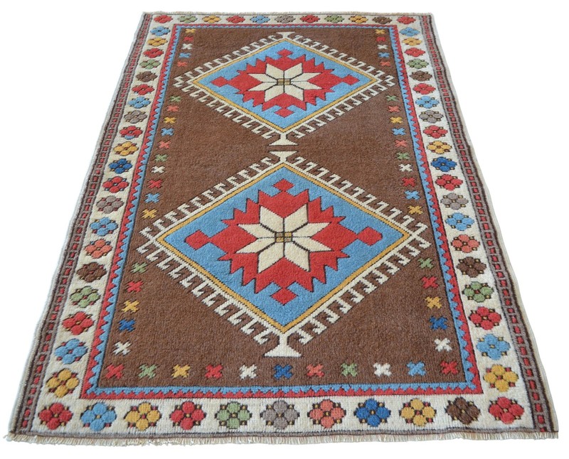 4x6 Area Rug Hand Knotted Vintage Turkish Oushak Rug Actual: 4' x 5'9" gallery