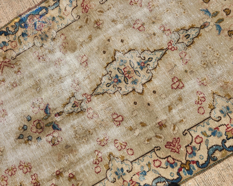 3'6"x6'7" ANTIQUE HAND-KNOTTED TURKISH OUSHAK TRIBAL PISHAWAR MUTED RUG WOOL gallery
