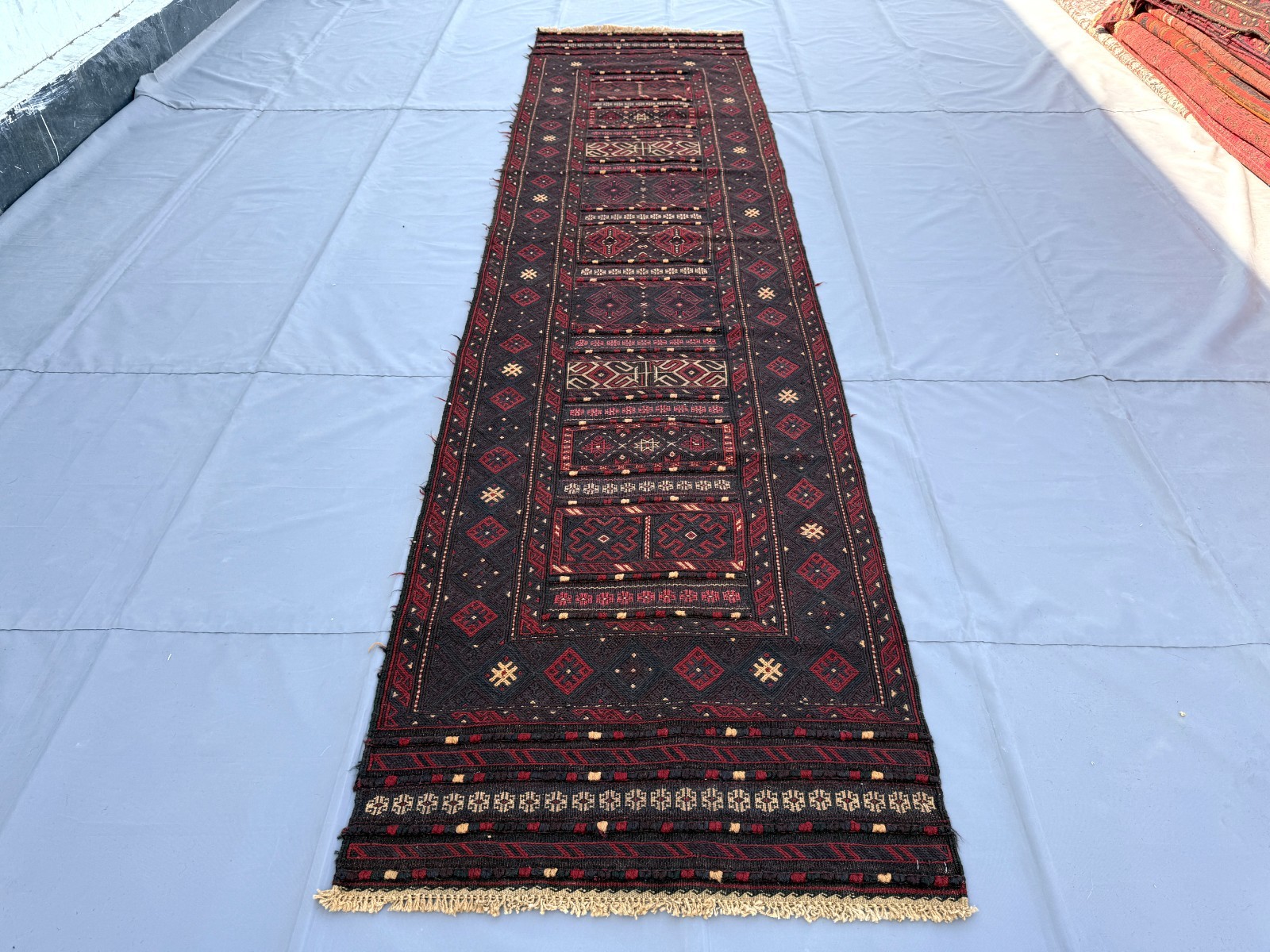 Fine Hand Woven Afghan Runner Rug 3x11 Vintage Persian Style Long Hallway Carpet gallery