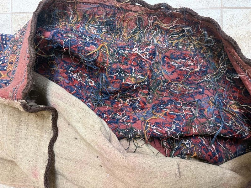 OLD TURKOMAN YOMUD CHUVAL SOUMAC RUG gallery