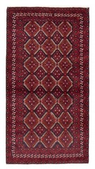 Vintage Hand-Knotted Area Rug 3’5″ x 6’3″ Traditional Oriental Wool Carpet