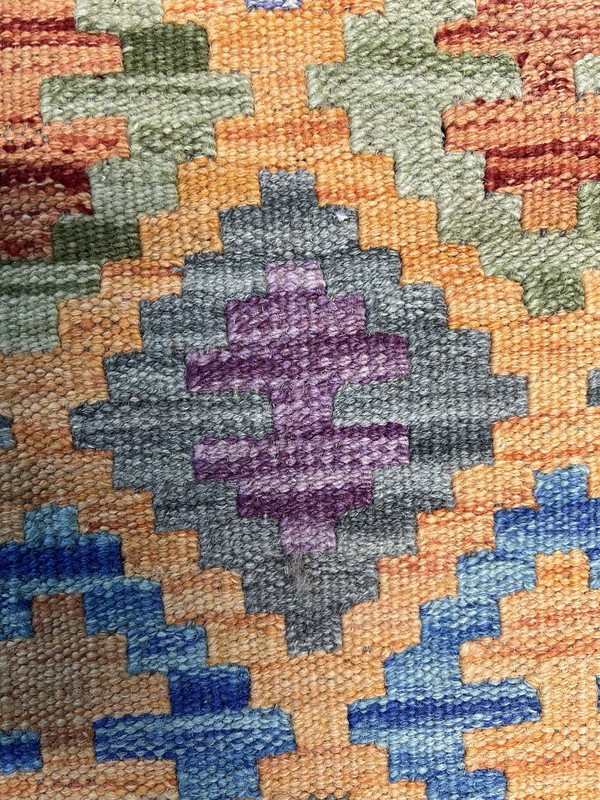 Vintage Kilim Traditional Hand Made Oriental Wool Kilim 5ftx3.2ft 155cmx105cm gallery