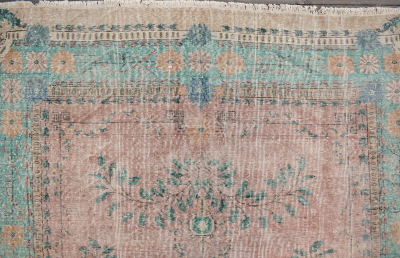 Turkish Rug 6x10 Handwoven Oushak Rug 210x326cm Natural Wool Carpet Muted Rug gallery