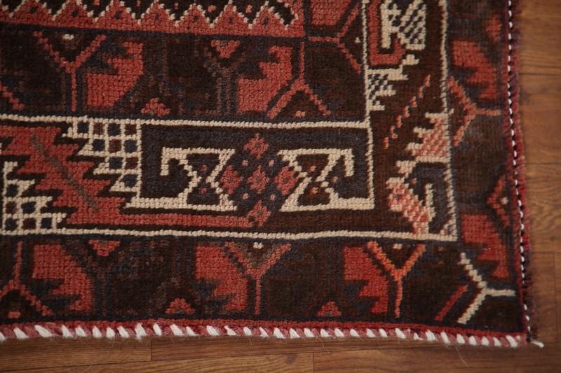 Vintage Rug 4x7 ft.Oriental Qashqai Hand-Knotted Wool Low Pile Living Room Rug gallery