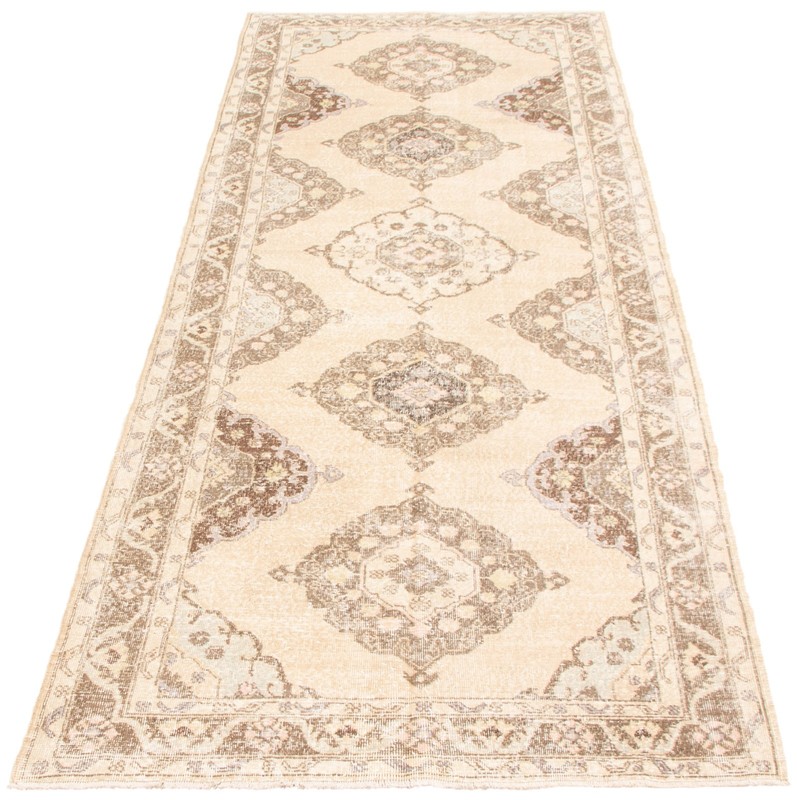 Vintage Hand-Knotted Carpet 4'9" x 12'7" Traditional Oriental Wool Area Rug gallery