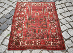 Fabulous Antique Tribal Beshir Rug 2’5” x 3’2” ft Collector Item Beshir Carpet