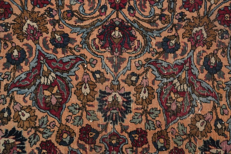 Antique Floral Large Rug 12x16 Vegetable Dye Traditional Hand-knotted Wool gallery