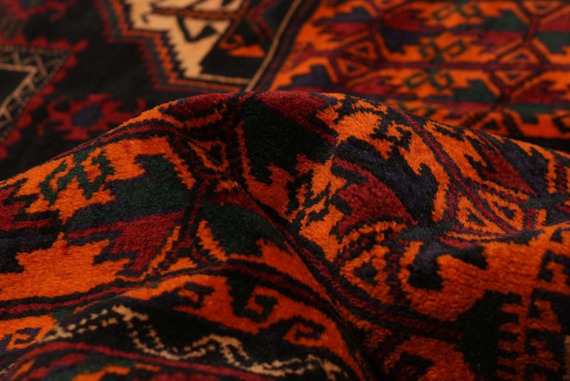 Vintage Hand-knotted Runner Rug 3'8" x 7'1" Traditional Oriental Wool Carpet gallery