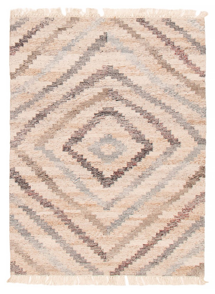 Vintage Hand Woven Area Rug 6'7" x 9'8" Traditional Wool Oriental Carpet