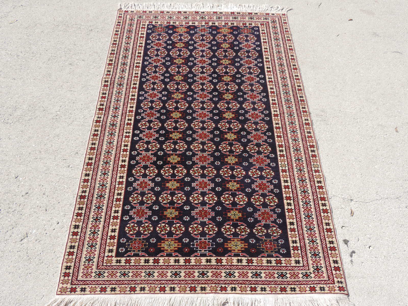 3x6ft. Handmade Caucasian Azerbaijan Wool Rug gallery