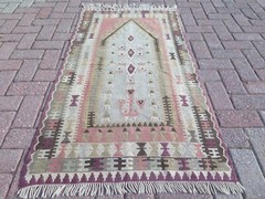 Turkish Kilim Rug, Area Rugs, Wool Rug Handmade Floor Carpet Bedroom Rug 31″x56″