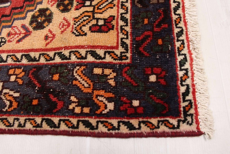 Vintage Hand-Knotted Area Rug 4'11" x 9'7" Traditional Oriental Wool Carpet gallery
