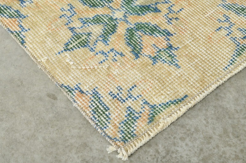3x8 Turkish Runner Hand-Knotted Vintage Oushak Wool Rug Runner Long Carpet,1122 gallery