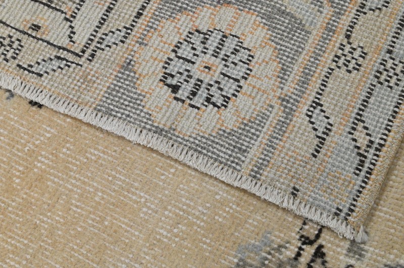Oushak Turkish Vintage Rug 6x8 Kilim Rug Anatolian Handmade Boho Decor TAN gallery