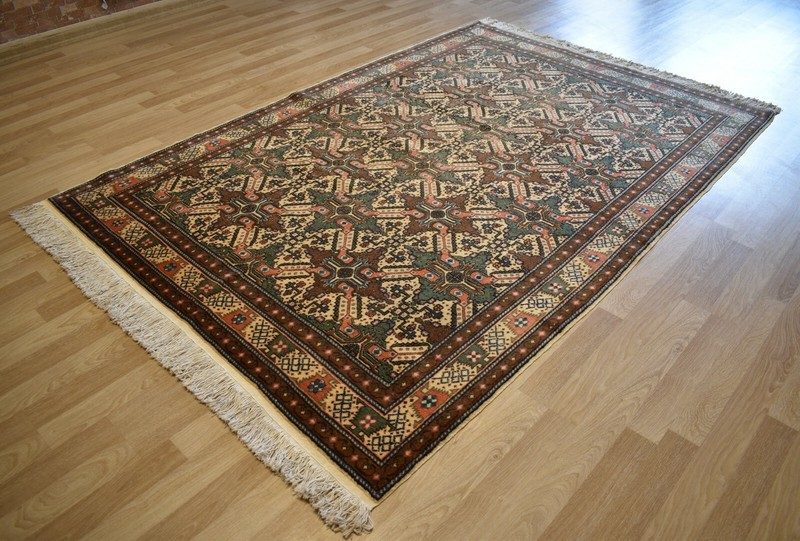 Antique Genuine Turkish Kazak Star Pattern Handmade Rug 7Ftx10Ft Free Shipping gallery