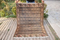 Turkoman Rug 40”x56” Handknotted 3×4 Oriental Wool Eclectic Carpet 103x145cm