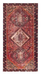 Vintage 4’10” x 9’5″ Traditional Hand Knotted Vegetable Dye Wool Area Rug