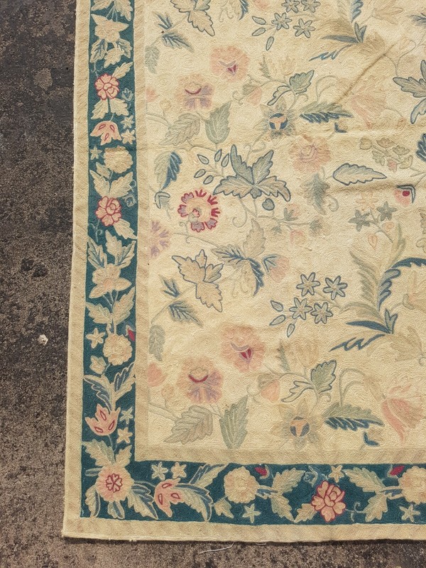 Vintage Hand Woven Traditional Kashmiri Multicolor Kilim Rug Carpet 160x122 cm gallery