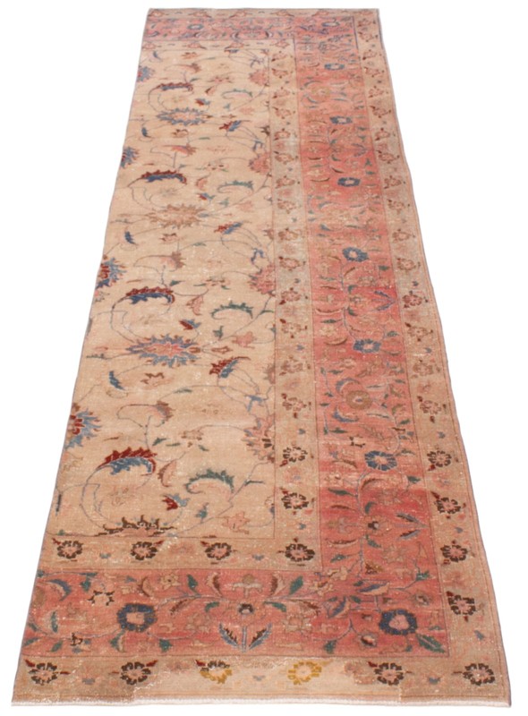 3'1" x 12'0" Vintage Hand-knotted Runner Rug Traditional Oriental Wool Carpet gallery