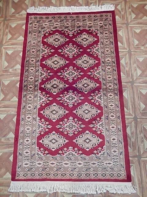Sarooq Handmade Small Rug 3x4 Warmth Diamond-Shaped Rug B-78029 gallery