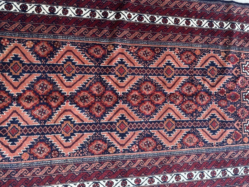 Vintage Baloouchi Tribal Handmade Oriental Rug 74”x42” gallery