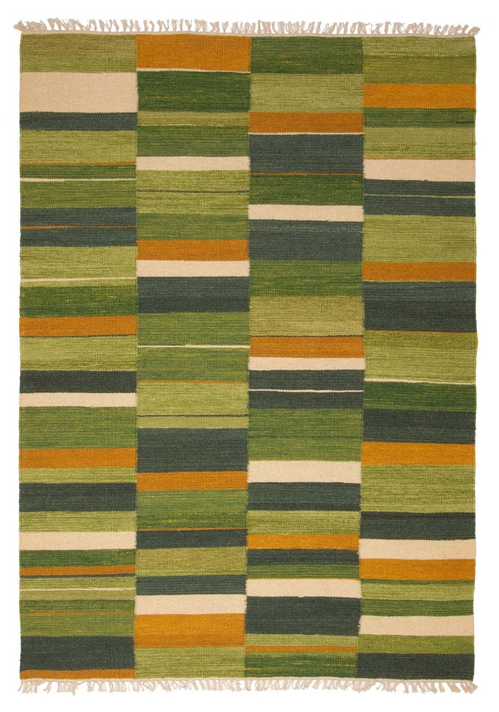 Vintage Hand Woven Area Rug 5'6" x 8'6" Traditional Wool Oriental Carpet