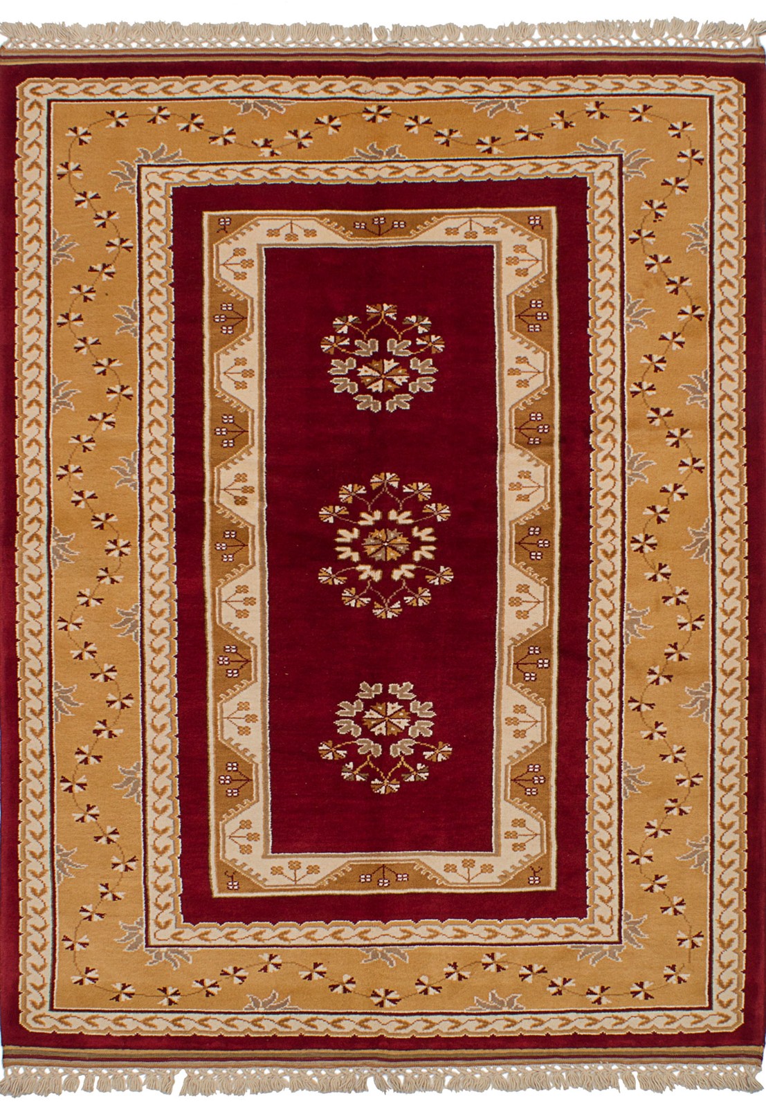 Traditional Vintage Hand-Knotted Area Rug 5'9" x 7'11" Oriental Wool Carpet gallery