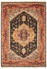 Vintage Hand-Knotted Area Rug 4'1" x 5'11" Traditional Oriental Wool Carpet gallery