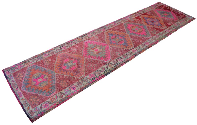 Turkish Runner Rug, HandMade Rug, Tribal Wool Rug, Ethnic Runner Rug 3 x 11 ft gallery