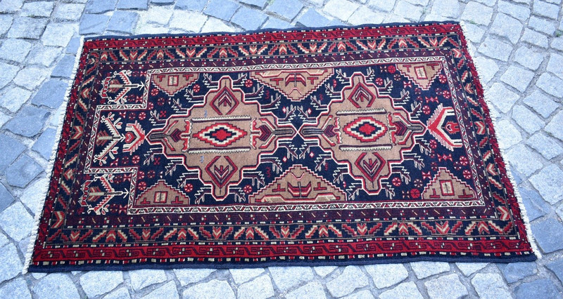Vintage Tribal Rug 2'9'' x 4'4'' ft Fine Quality Tribal Carpet Organic Wool Rug gallery