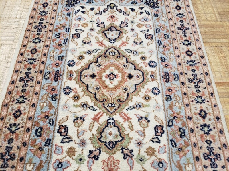 2.6x4 INDO KIRMAN HAND WOVEN 100% WOOL ORIENTAL RUG VERY FINE gallery