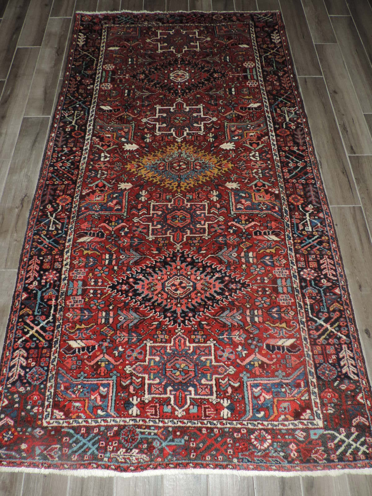 5x9ft. Semi Antique Karaje Wool Runner gallery