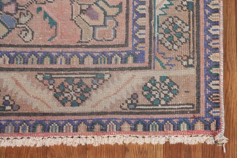 Vintage Wool Coral Rust Living Room Rug 5x13 Traditional Hand-knotted Carpet gallery