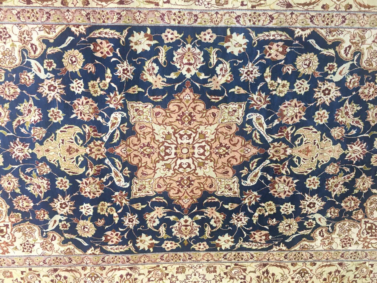Silk & Wool Vintage Exquisite Hand-knotted Rug proximally 3’ X 5’ gallery