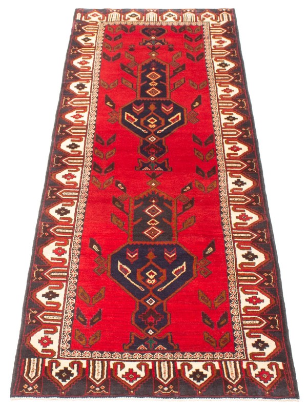3'1" x 8'10" Vintage Hand-knotted Runner Rug Traditional Oriental Wool Carpet gallery