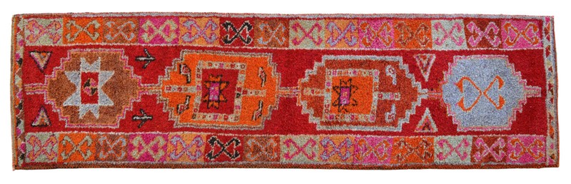 Turkish Runner Rug, Hand Made Rug, Tribal Wool Rug, Ethnic Runner Rug 3 x 11 ft gallery