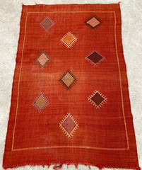 Vintage Traditional Handmade Lovely Moroccan Kilim Floor Rug Carpet 135×90 cm