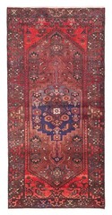 Vintage 3’4″ x 6’11” Traditional Hand Knotted Vegetable Dye Wool Area Rug
