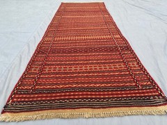 QALATI NEEDLEWORK RUG AFGHAN SUMAK STYLE HANDWOVEN TRIBAL NOMAD KILIM RUG 2×7 FT