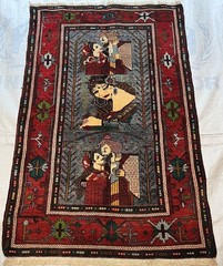 Handmade Afghan amazing rug Great Quality Beauiful design Size 143x100cm